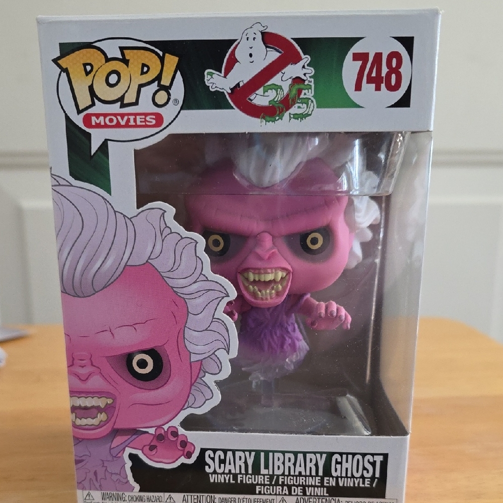 Funko Pop Scary Library Ghost in Pink and Purple